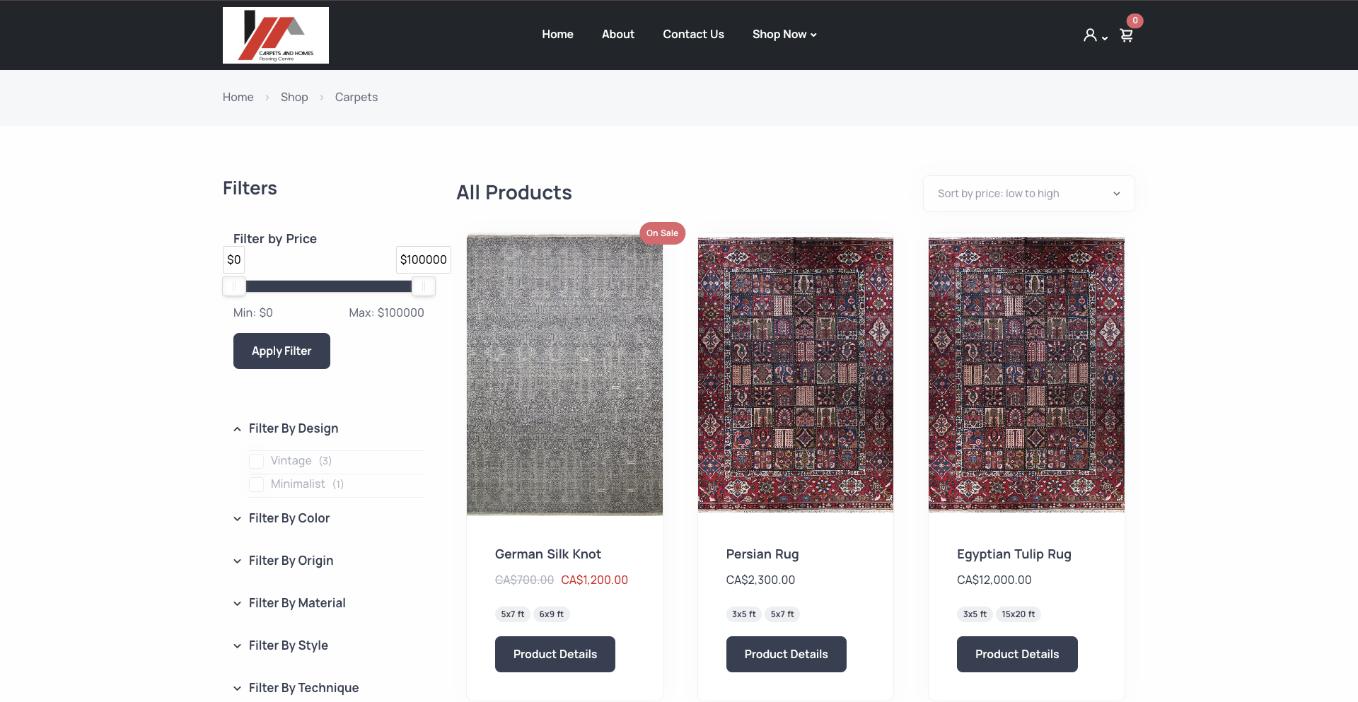 Carpets And Homes