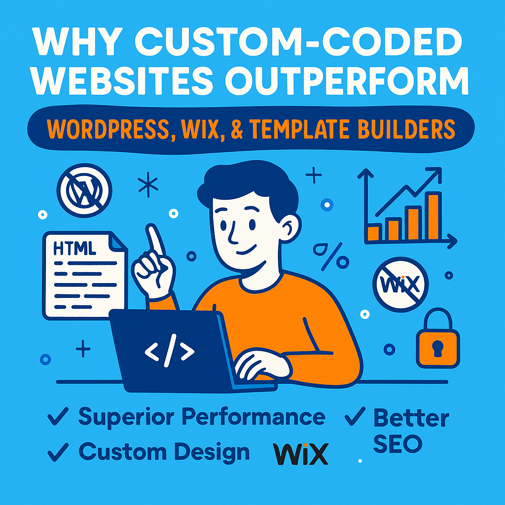 Why Custom-Coded Websites Outperform WordPress, Wix, and Template Builders