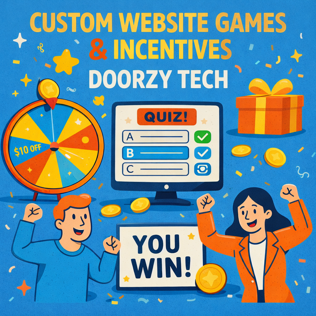 Increase Engagement With Custom Website Games and developed by Doorzy Tech