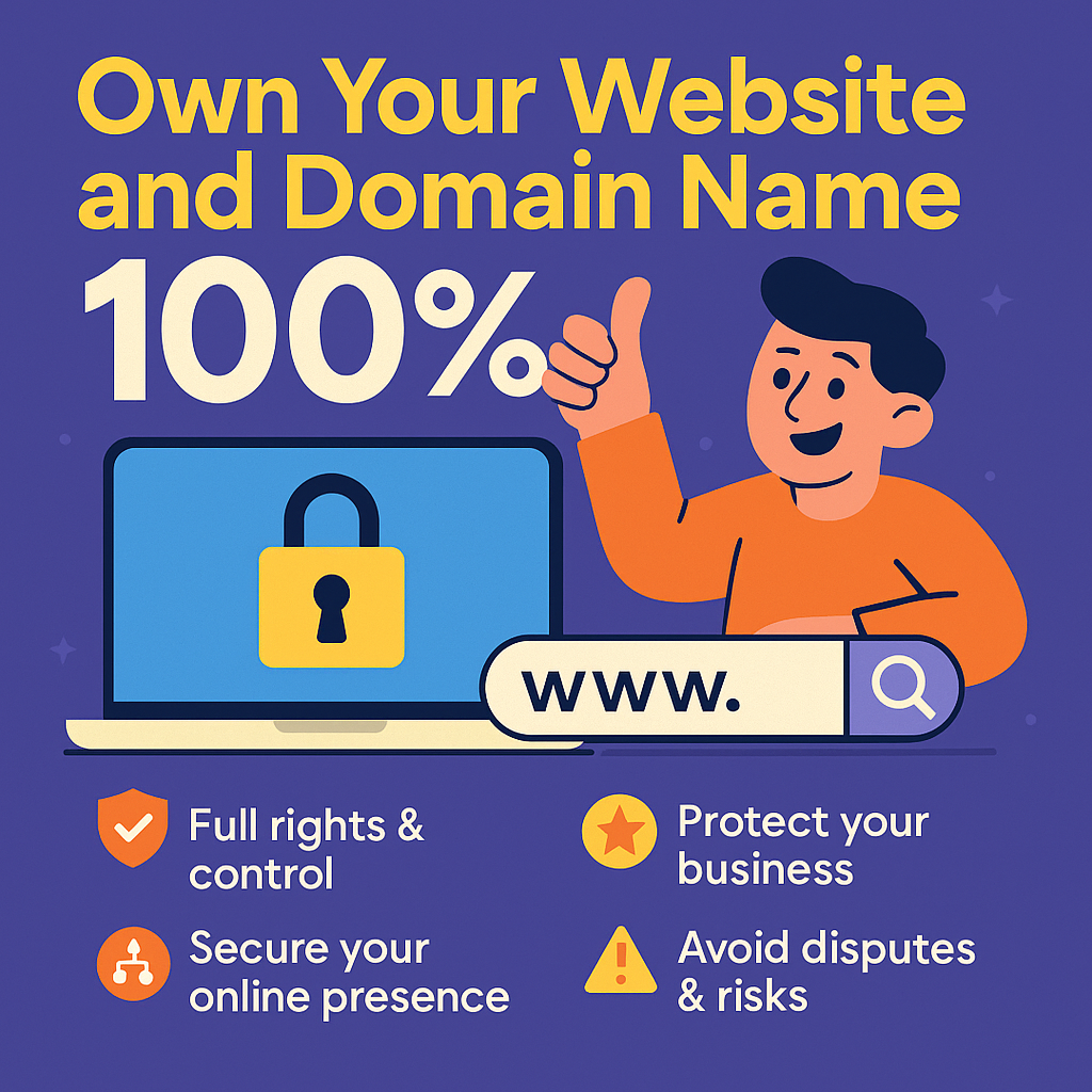 Why You Should Always Own 100% of Your Website and Domain