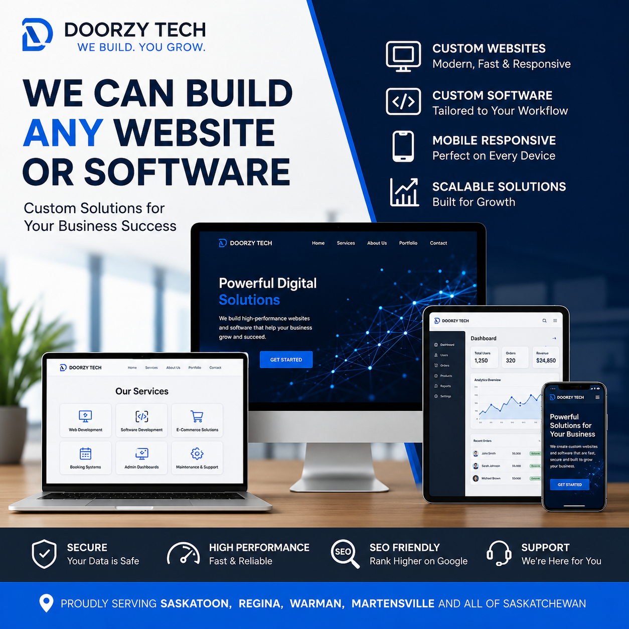 Doorzy Tech Can Build Any Website or Software Your Business Needs